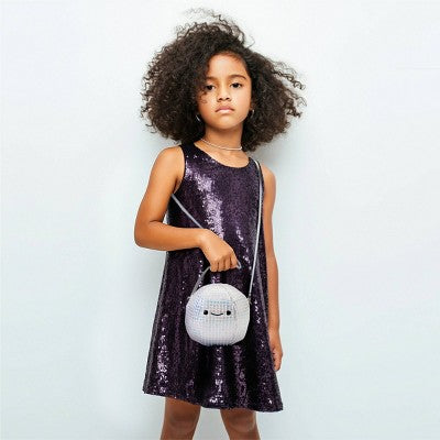 FAO Schwarz Cliqs Plush Disco Ball Purse