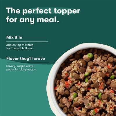 Jinx Chicken and Beef Flavor Meal Topper Wet Dog Food - 3oz