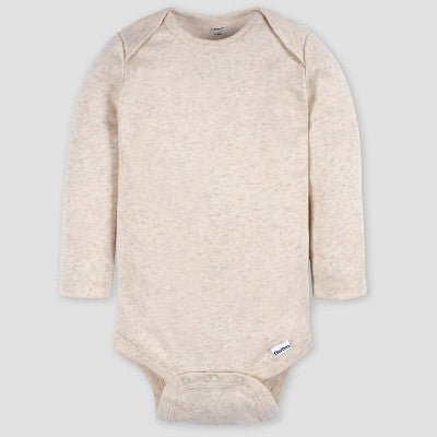 Gerber Baby 4pk Long Sleeve Pullover Onesies - Blue/Black/Cream 24M