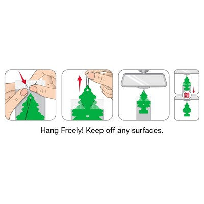 Little Trees 3pk Rose Thorn Air Freshener