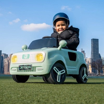 Jetson Mako Electric Motor Assist Ride-On Push Car - Green: Remote Control, Charger Included (LOCAL PICKUP ONLY)