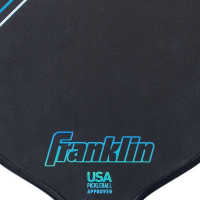 Franklin Sports 16" Raw Carbon Fiber Traditional Pickleball Paddle -Blue