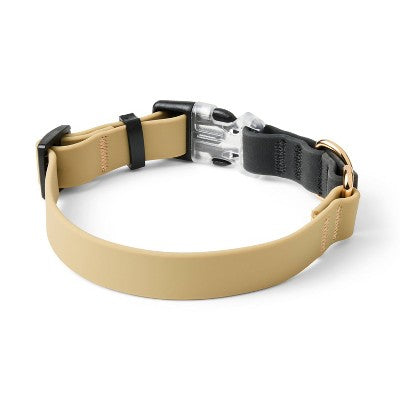 Color Blocked Dog Collar - Black/Neutral - The Cuddle Collab - M