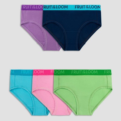 Fruit of the Loom Girls' 5pk Briefs - 6