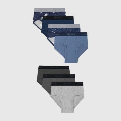 Hanes Boys' Space Print 7pk Briefs - S