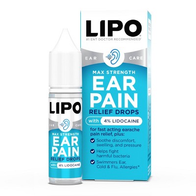 Lipo-Flavonoid Pain Relieving Ear Treatment Drops with Lidocaine - 0.42 fl oz