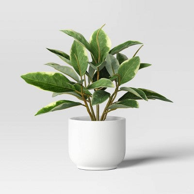4.3" Set of 3 Mini Artificial Plants in White Pot - Room Essentials