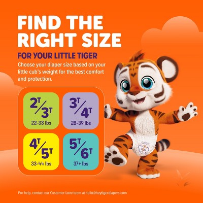 Hey Tiger Disposable Training Pants - 4T-5T - 56ct