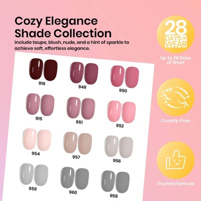 Beetles 12 Colors All In One Nail Polish Starter Kit - 12ct