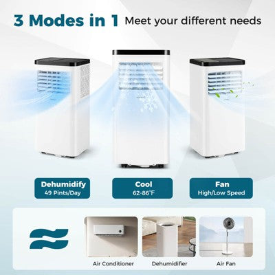 Costway 10000 BTU Portable Air Conditioner with Fan and Dehumidifier Remote Control (LOCAL PICKUP ONLY)