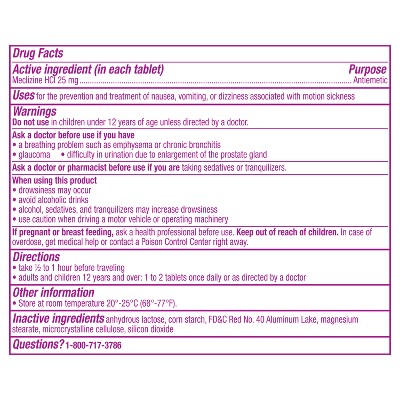 Pepto-Bismol Nausea Motion Sickness Tablets - 10ct