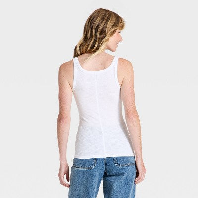 Women's Scoop Tank - Universal Thread White M