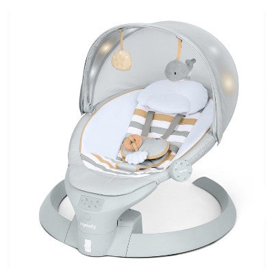 Ingenuity Inlighten 3-in-1 Bounce & Sway Baby Swing with Bluetooth & Canopy - Pebble Shore (LOCAL PICKUP ONLY)