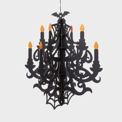 Halloween Haunted House Hanging Paper Chandelier - Spritz