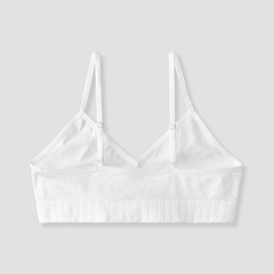 Girls' 2pk Seamless Bra - Cat & Jack Pink/White XL