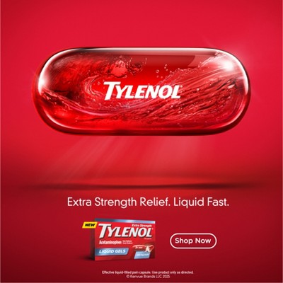 Tylenol Extra Strength Liquid Gels, Pain Reliever & Fever Reducer - Acetaminophen - 75ct
