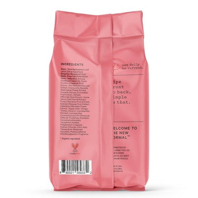 The Honey Pot Bergamot Rose Wipes - 30ct