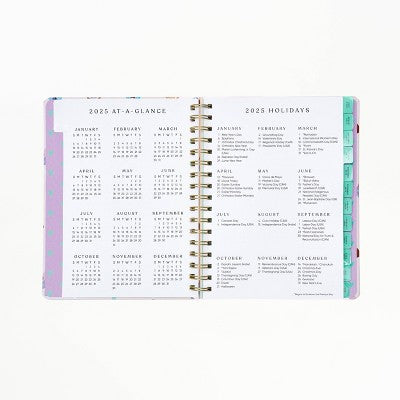 Be Rooted Be Rooted 7"x9" Academic Planner 2025 - 26 All Over Print Purple