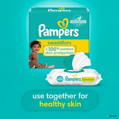 Pampers Swaddlers Sensitive Disposable Diapers - Size 5 - 128ct