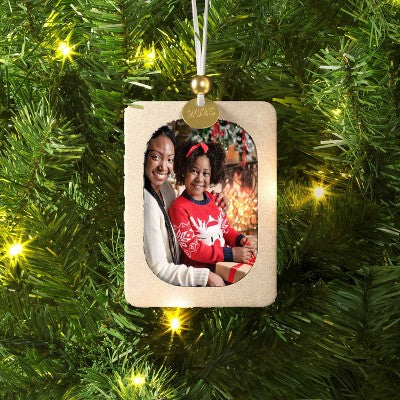 Velvet 2025 Picture Frame Christmas Tree Ornament Cream - Wondershop