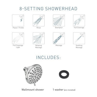 Moen Attune Wallmount Showerhead Chrome
