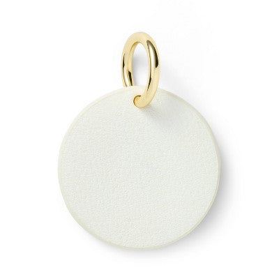 "D" Initial Collar Tag - Cream - The Cuddle Collab